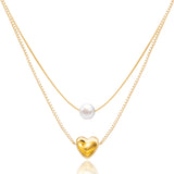 Heart Pearl Necklace